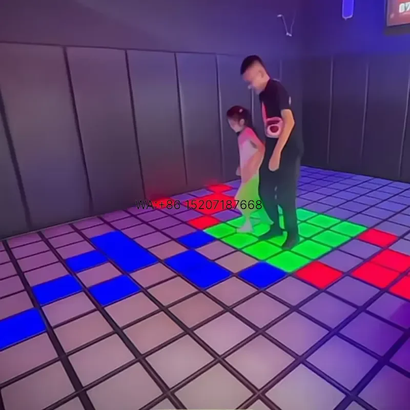 Wmwmnu Customize Interactive Projection Hopscotch Floor Game for Children Indoor Mall Playground Family Entertainment OEM
