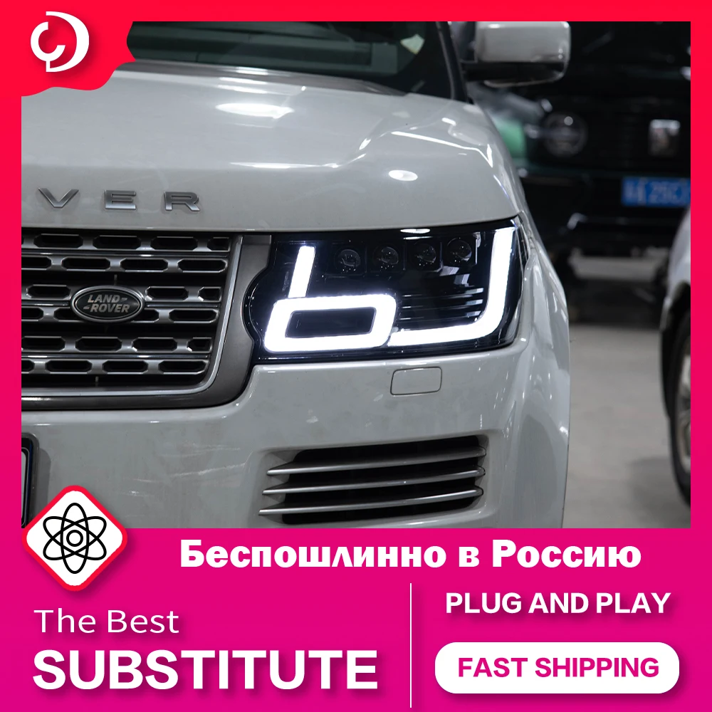 AKD Car Styling Headlights for Land Range Rover 2013-2017 LED Headlight DRL Turn Signal Light Four Projector Auto Accessories