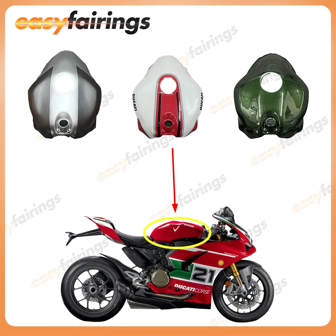 

Motorcycle Fairing Accessories Gas Fuel Tank Cover Fairing Fit For Ducaiti V2 2020-2024 Panigale 899 1199 959 1299