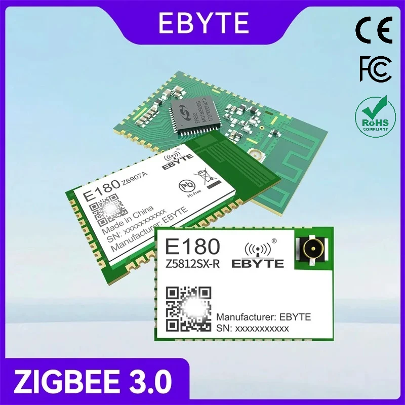 4PCS ZigBee 3.0 Wireless Module 2.4GHz EBYTE E180-Z5812SX E180-Z8910SX E180-ZTouch Link Smart Home SMD Transceiver Module