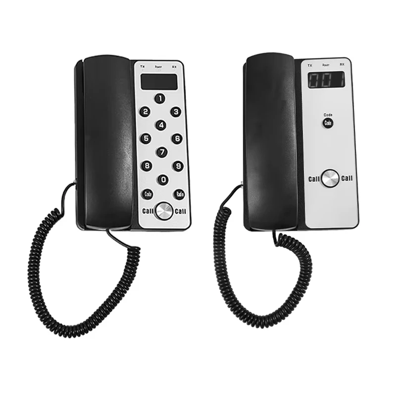 Hot Sale-Wireless Intercom System Office Intercom Machine With LCD Screen 433Mhz 3280Ft Range Adjustable Volume Call Telephone