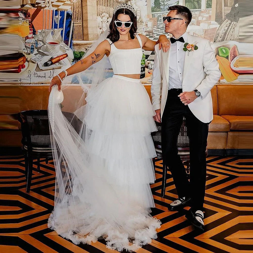 

Белая фатиновая юбка для невесты без верхнего слоя, многоярусная сетчатая длинная юбка макси для дня рождения, юбка в пол для свадьбы, летняя женская юбка 2026