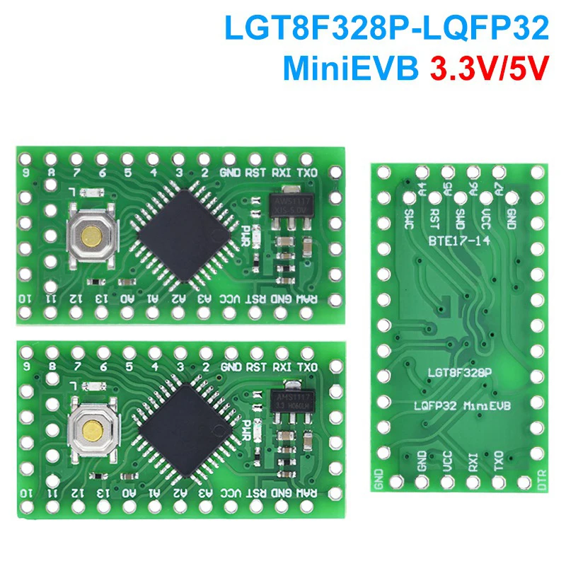 LGT8F328P LQFP32 MiniEVB 3.3V / 5V Replaces Pro Mini ATMEGA328P Fully Compatible For Arduino USE HT42B534-1 Driver