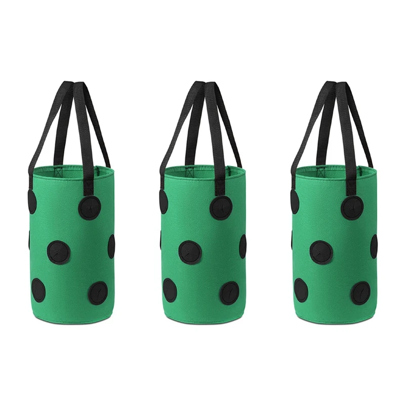 

Multi-Function 12 Holes Felt Hanging Tomato Grow Bag Planter Vegetable Flower Plant Grow Bags Garden Plant Pot