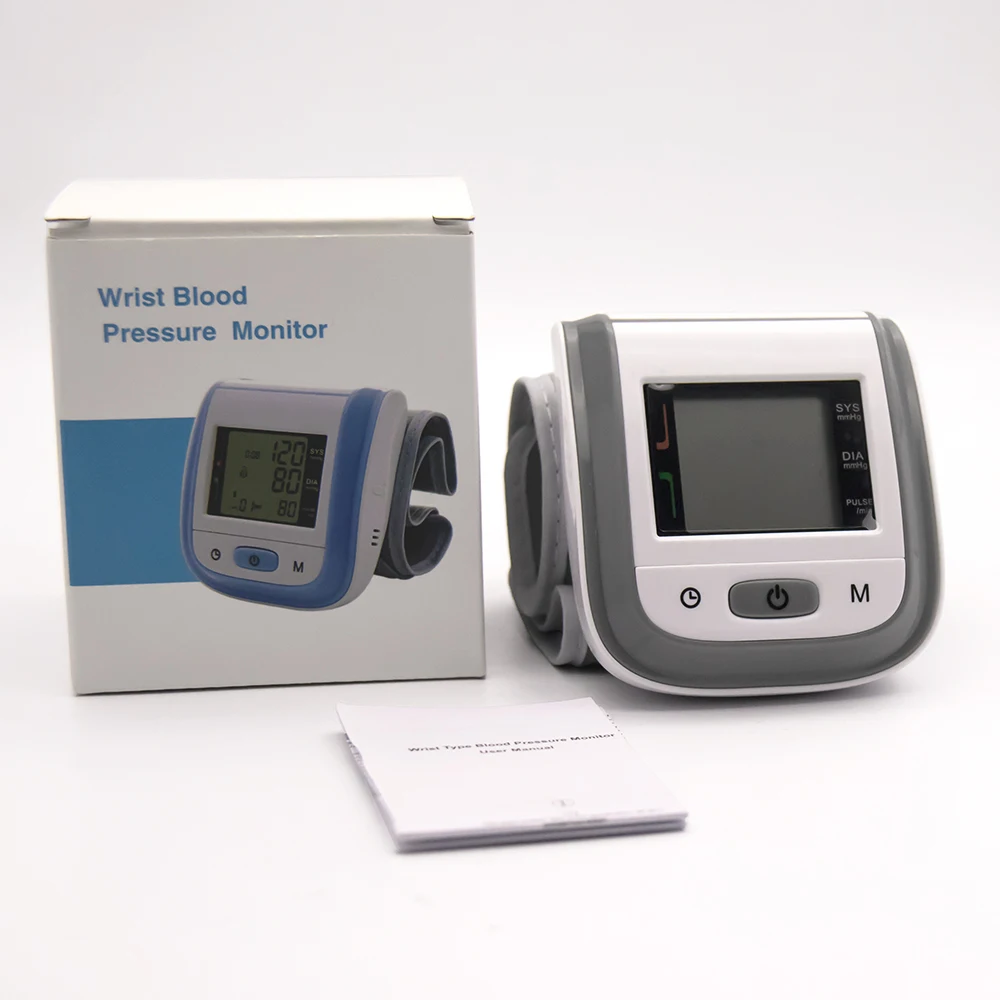 JianYouCare-Tensiomètre automatique au poignet avec écran LCD numérique, tensiomètre médical, sphygmomanomètre PR, fréquence cardiaque, pouls,