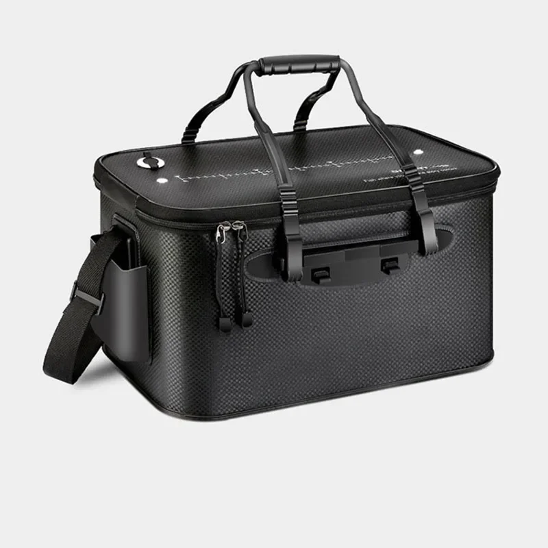 Outils de pêche pliable seau à poisson vivant EVA étanchéité sac à poisson étanche pêche en plein air boîte de réservoir de pêche seau accessoires de poisson