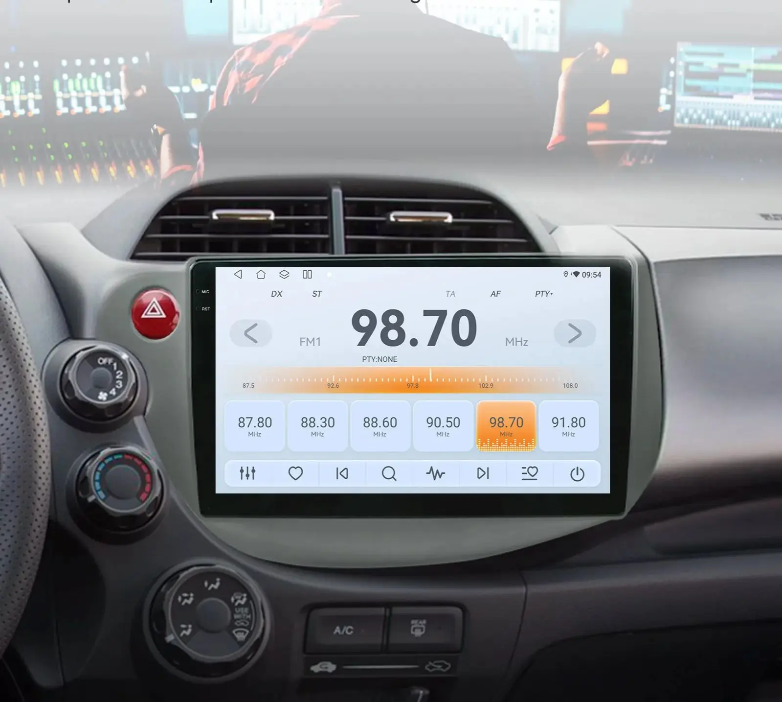 Image of Android-Autoradio für HONDA FIT JAZZ 2007–2013, Android-Auto-Multimedia-Player, GPS, Carplay, 6115, intelligenter Bildschirm, Auto-Audio-WIFI
