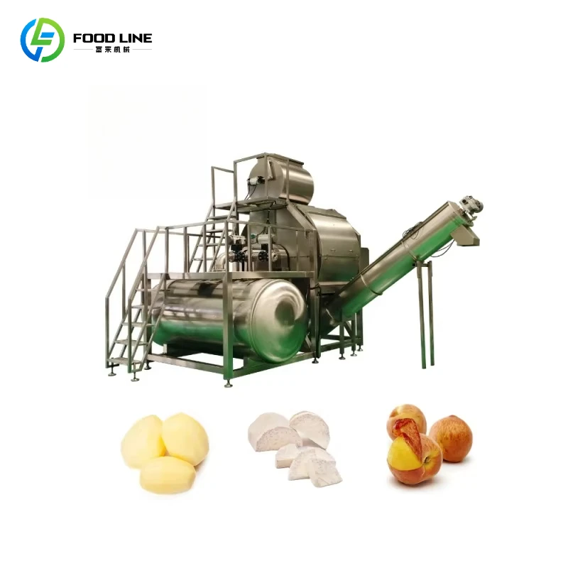 Customizable New Models Peaches Pepper Carrots Tomato Steam Peeling Machine Carrot Steam Peeler Cassava Steam Peeling Machine