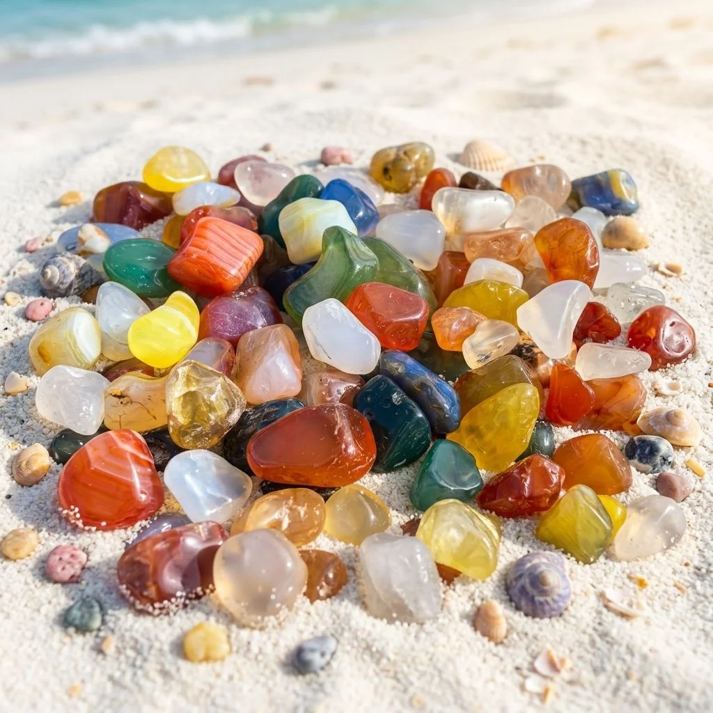Natural Agate Gravel Polished Stone for Aquarium Landscaping Succulent Top Dressing Feng Shui Decorative Pebbles Bulk