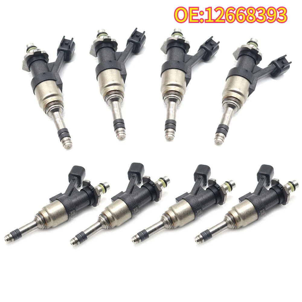 

High quality New For 1/8PCS 12668393 Fuel Injectors GMC Sierra Yukon For Cadillac Escalade Chevrolet Camaro Silverado 6.2L V8