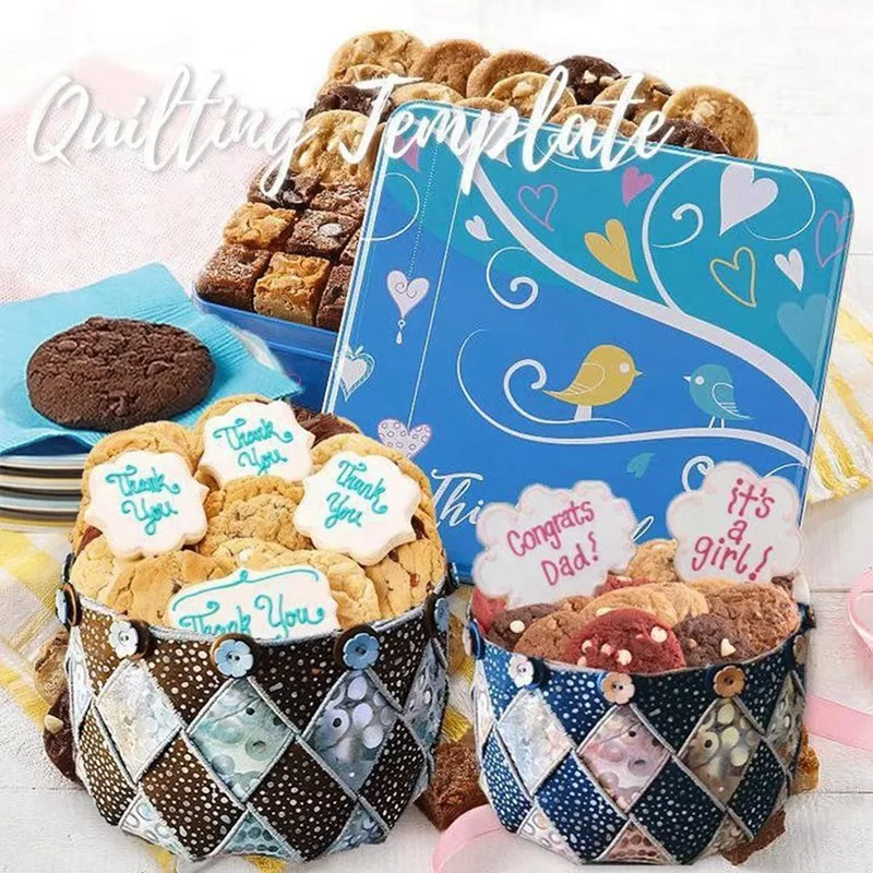 

Basket Templates For Sewing, Magic Woven Spiral Storage Basket Template, Quilting Template Sewing Machine Ruler 12.5Cm Durable