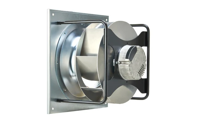 Radialventilator, Kunststoffhalterung, 230 V, Kanalventilator, freistehend, IP55, OEM 450 mm, Hochdruck, 650 Pa, EC-Motor