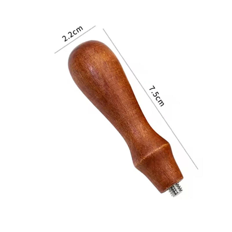Antique Red Wood Wax Seal Handle With Replaceable Copper Stamp Head DIY Handicraft Wedding Invitation Retro Sealing Stamp Tool view 3