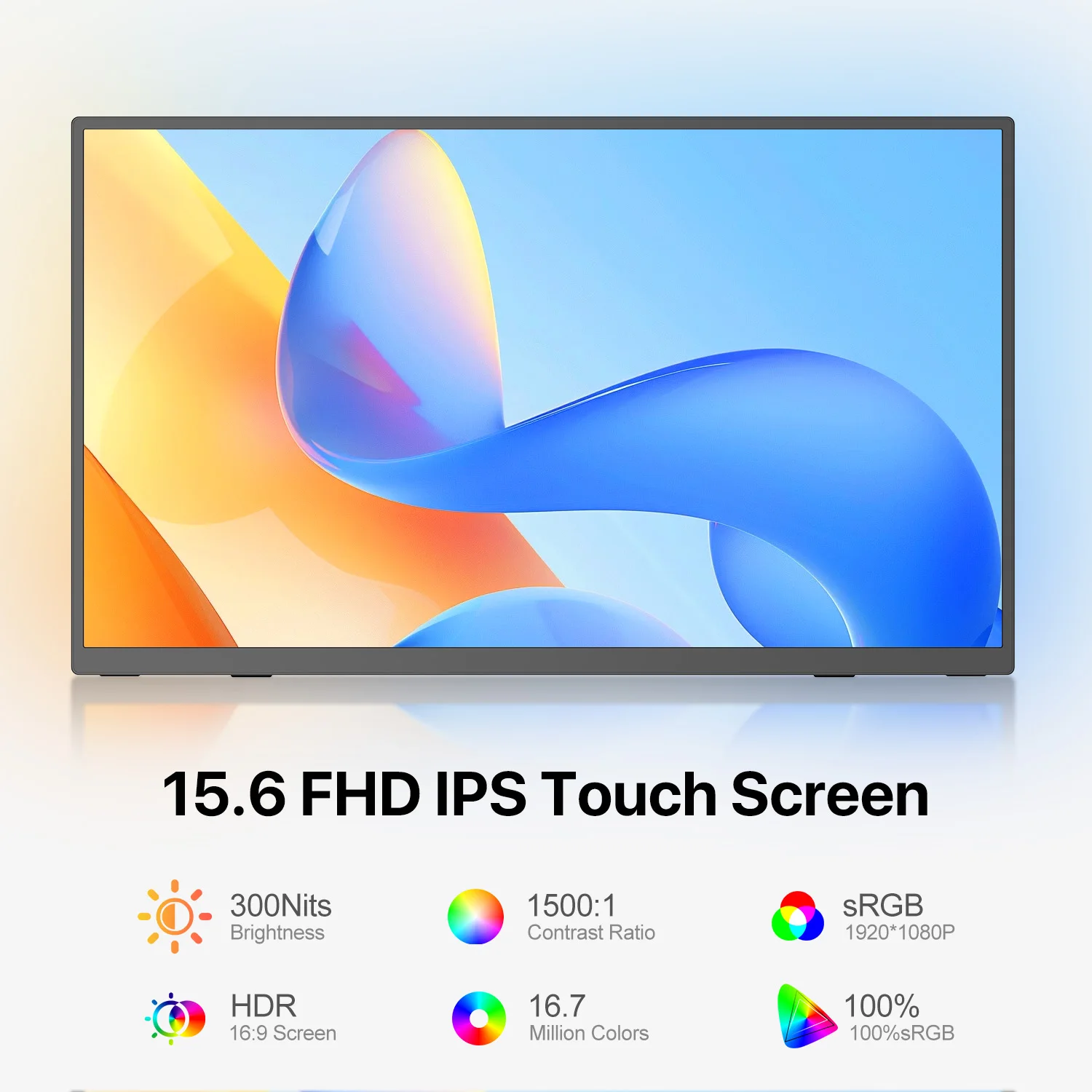 UPERFECT Portable Monitor Touchscreen 15.6