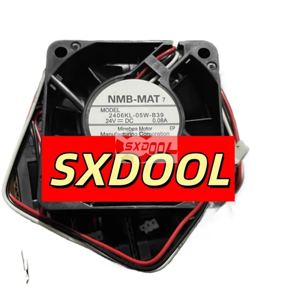 2pcs 60mm Fan for NMB 2406KL-05W-B39 24V DC Cooling Fan, 0.08A, Ball Bearing Durable Servers, Electronic Industrial