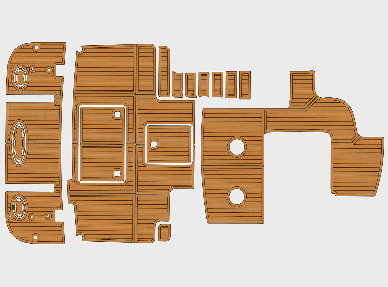 

2000-2005 Silverton 42, трансформируемый 1/4 дюйма, 6 мм, пена EVA, нескользящий ПВХ, тик, настил, морской коврик,...ek, водный ковер, морской пол