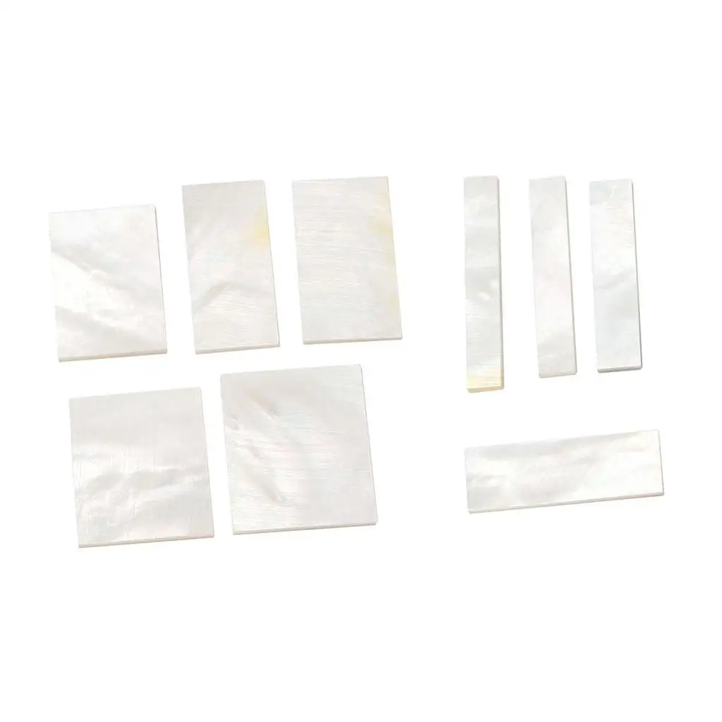 DIY Inlays Material White Mother of Pearl Inlay Blank Stringed Instruments for Guitar Fingerboard Guitar Neck