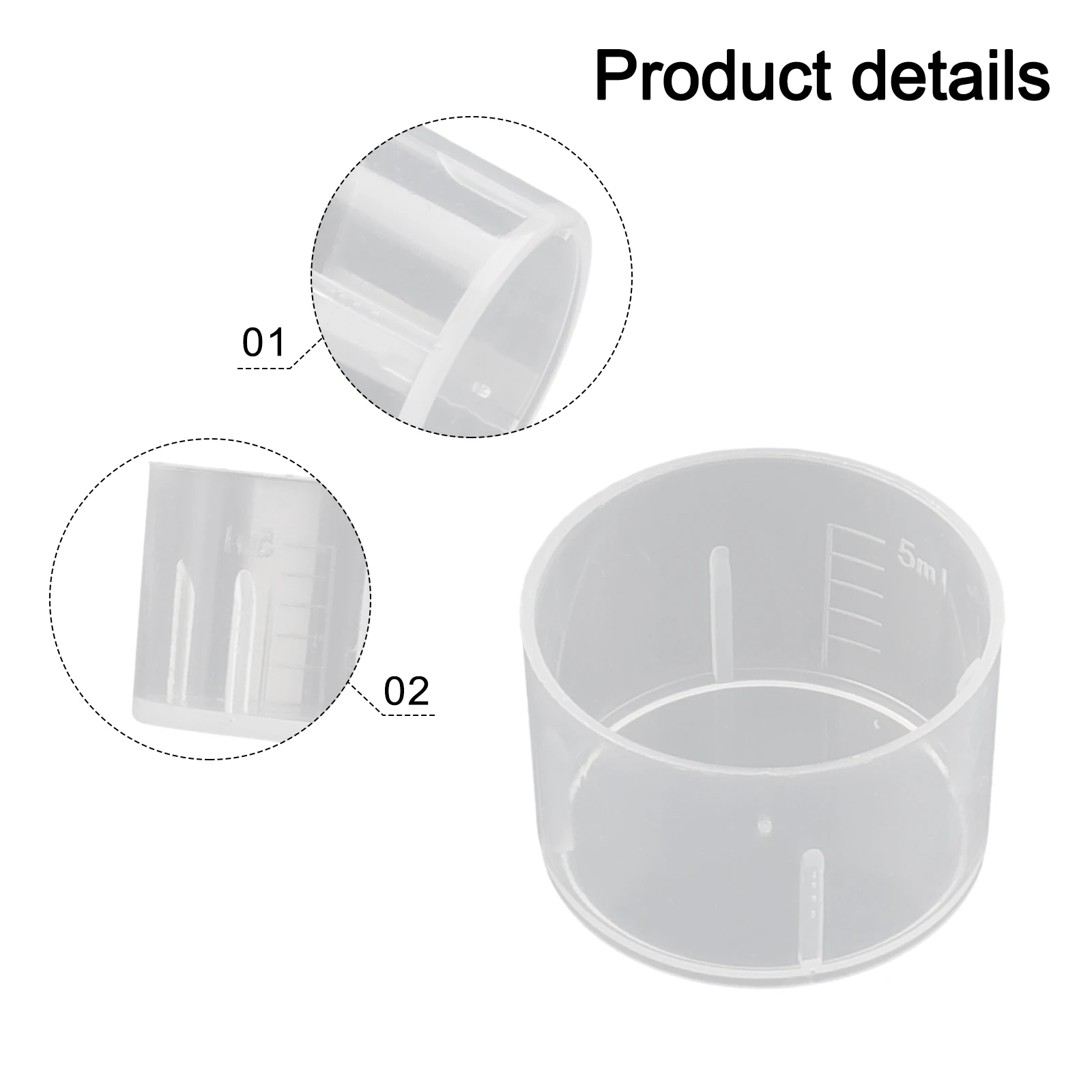 Crafting Projects 5ml Measuring Cup As Pictures Show Crafts Use Measuring Cup PP Material Cups Single Use Cups