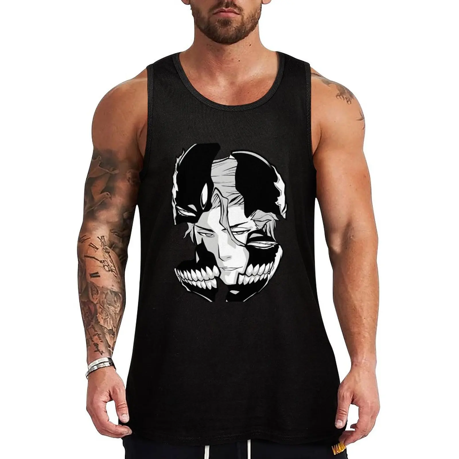 

Hollowed mask Tank Top Basic Undershirt Tank Top Casual Lightweight Shirt