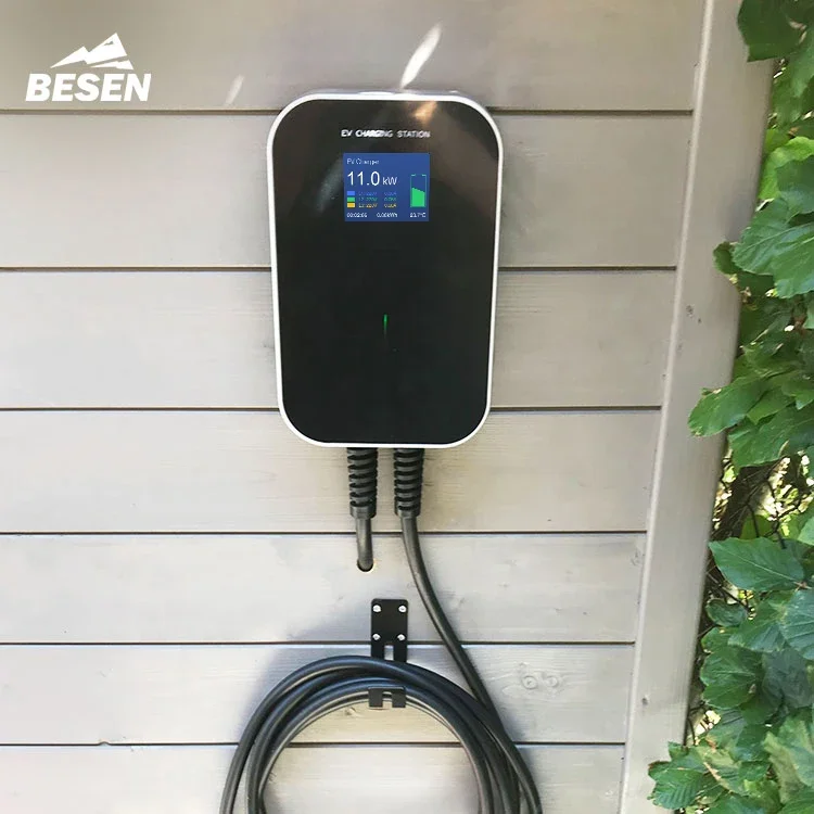 Besen 11kw 16A 3 fases wifi wallbox ev carga estación de carga de coche eléctrico para vehículo eléctrico