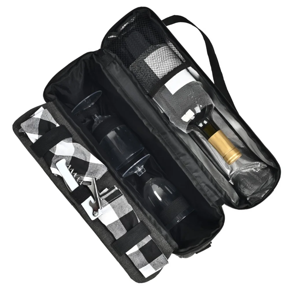 Multi-Use Wine Cooler Bag Suitable for Picnic Outings and Travel Scenarios Requiring Bottle Temperature Control