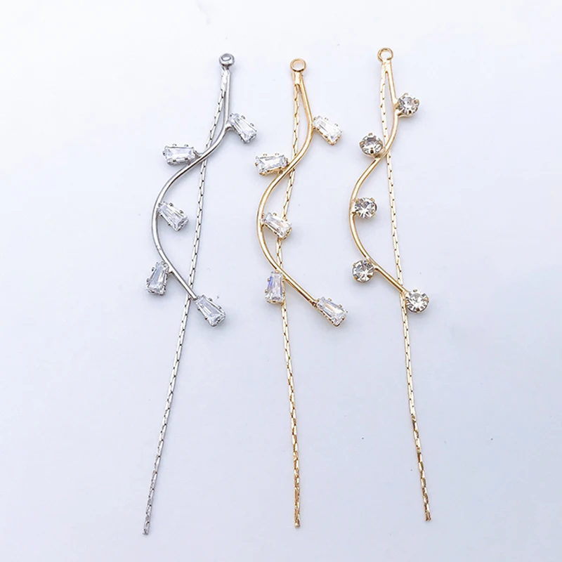 Engood 60Pcs S Rhinestone Tassel Buckle Sewing Trim & Embellishments Craft Button Decor Pendant Earring DIY Hair Accessoriess