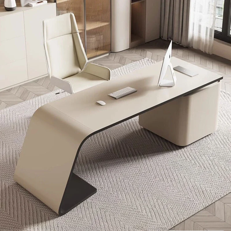 Light Luxury Office Computer Desk Work Desk Offer Auxiliary Office Study Table Multifunction Escritorio De Ordenador Furniture