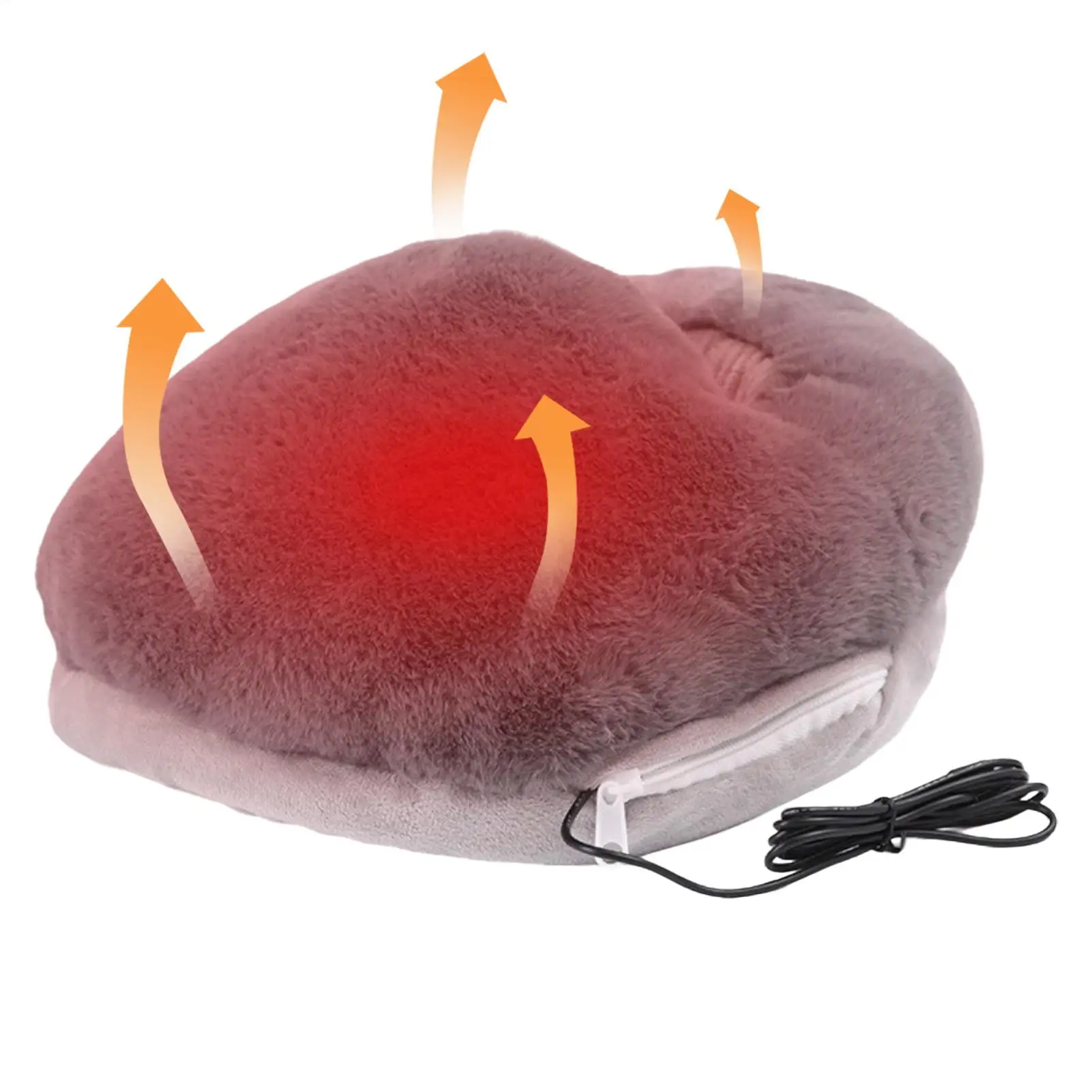 

Winter Electric Foot Heating Pad USB Household Feet Warmer Heater Soft Plush Thermal Blanket Heating Slippers for Home Office