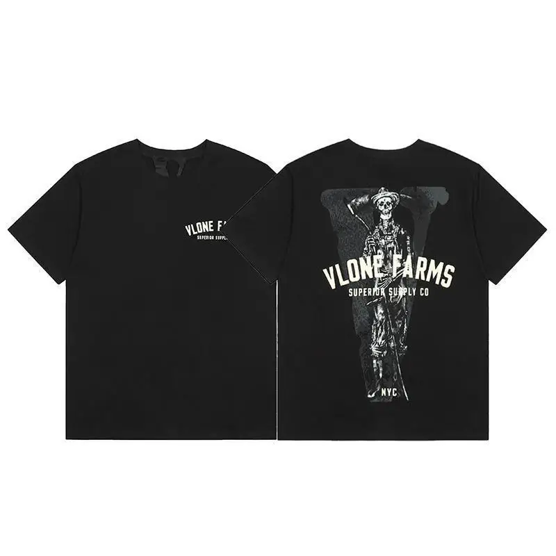 VLONE FOG American High Street Peace Dove Classic Male and Female Couple Joint T-shirt Limited Large V Short Sleeve T-shirt