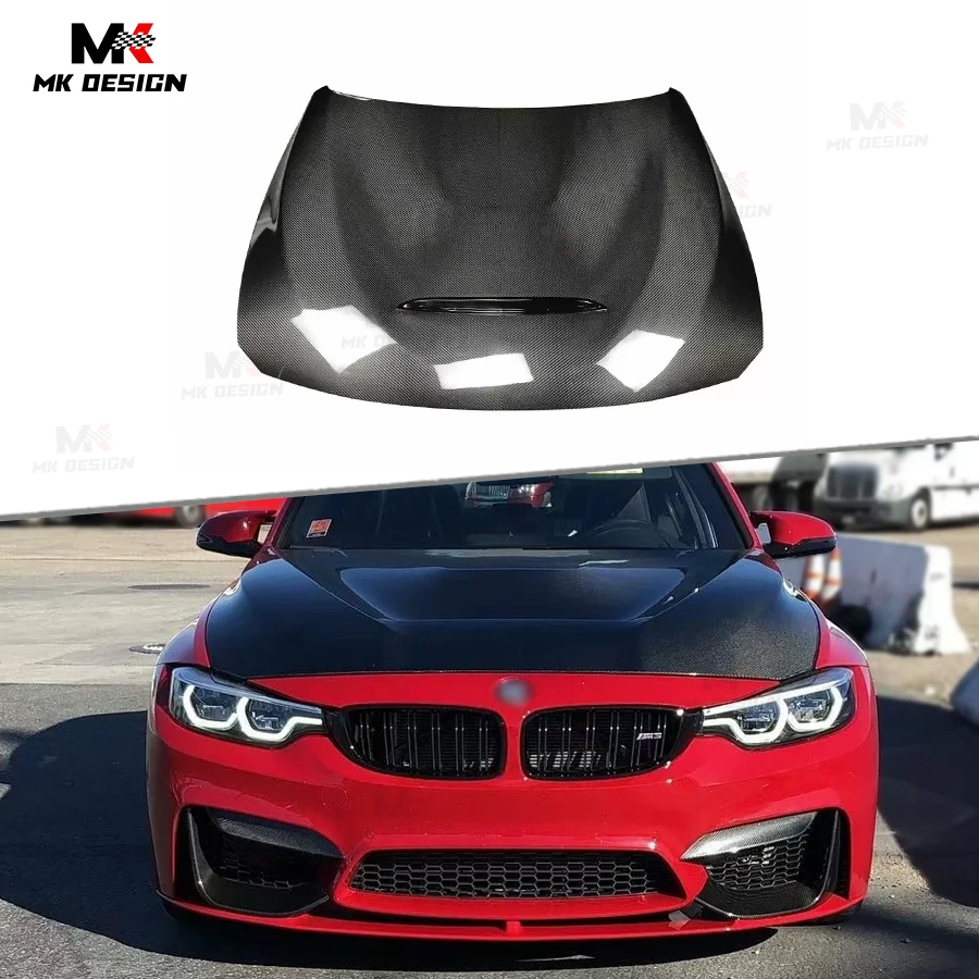 

Carbon Fiber GTS Style Front Bonnet Engine Hood for BMW M3 F80 M4 F82 2014-2020 Front Hood Replacement Car Styling