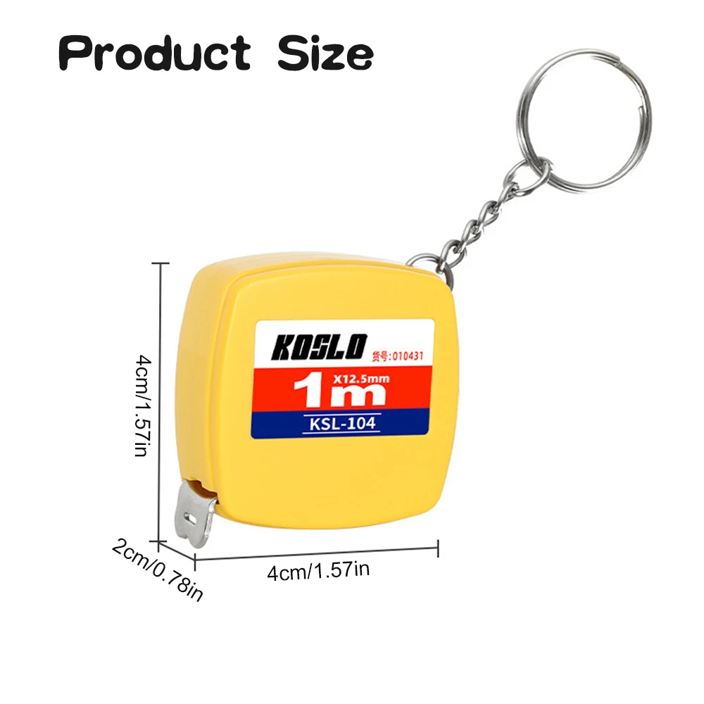 2pcs Retractable Soft Ruler Tape Measure With Keychain BodyMeasuring Tape Mini Portable Sewing Tailor Cloth Ruler