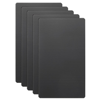 5/10Pcs 0.4mm Thickness Metal Business Cards 201 Stainless Steel Brushed Laser Engrave DIY Cards Custom Blank CNC Engrave Sheet