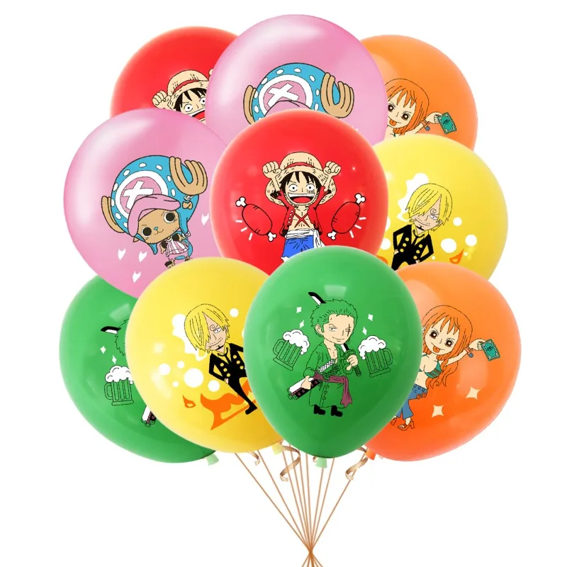 

One Piece Birthday Theme Party Balloon Latex Decoration Skull Luffy Chopper Holiday Wedding Decoration Comic Exhibition Layout