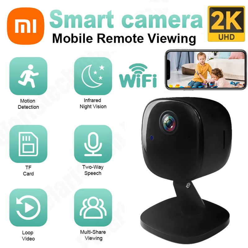 

Xiaomi 1080P HD Wi-Fi камера радионяня мини-безопасность портативная камера аудио инфракрасное ночное видение обнаружение движения умный дом