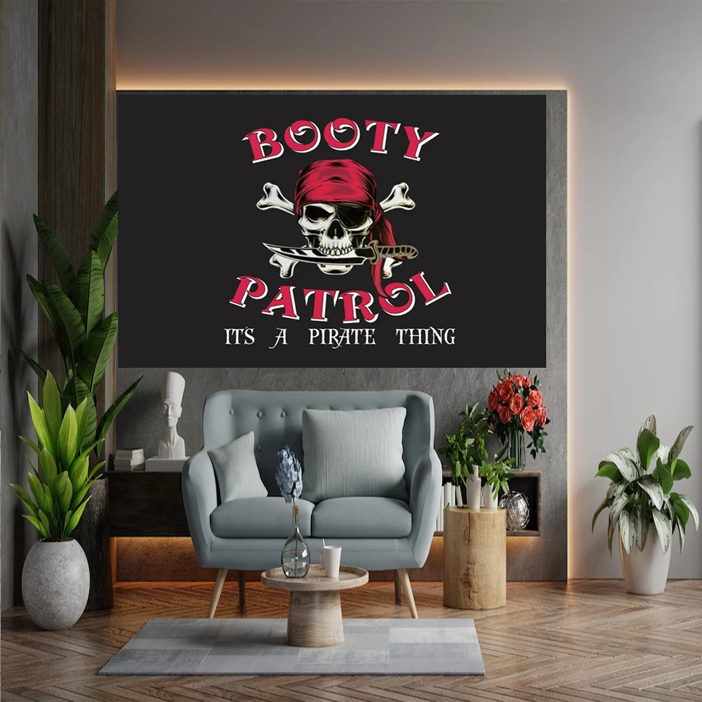 90x150cm 2x3ft BOOTY PATROL Flag WITH IT'S A PIRATE THING BANNER CLUB PARTY DECORATION