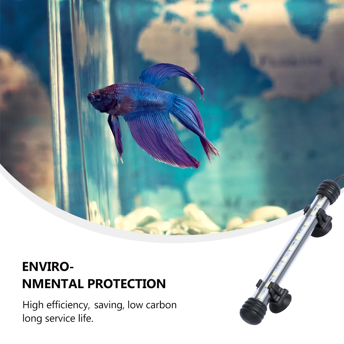 

1Pcs Fish Tank Lamp LED Aquarium Light 19cm Waterproof Acrylic Tube High Brightness Landscape Lighting Lamp Full Spectrum Uk