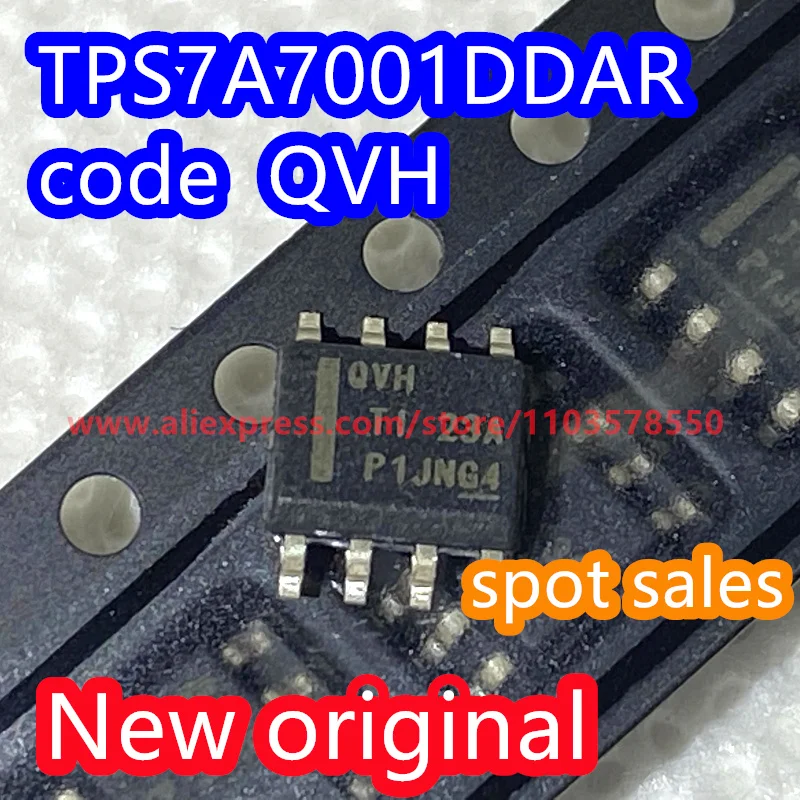 10PCS 100% New original TPS7A7001DDAR package SOIC-8 adjustable low-voltage voltage regulator chip TPS7A7001DDA code QVH