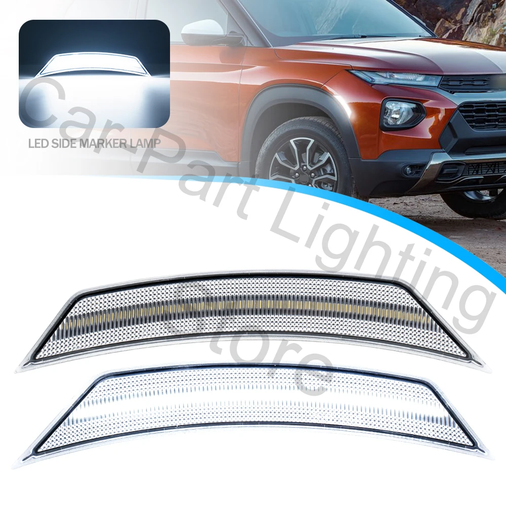 2Pcs For 2021-2024 Chevrolet Trailblazer Led Front Turn Signal Blinker Lamp front  wheel Side Marker light