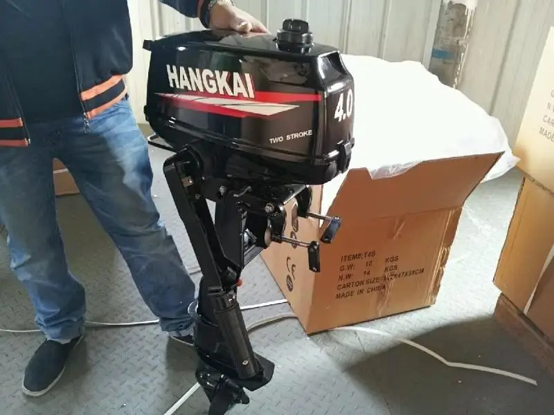 New Arrival Powerful Hangkai 4HP 2 Stroke Outboard Motors Inflatable Boat Motors Marines Engine Manufacturer For Fishing