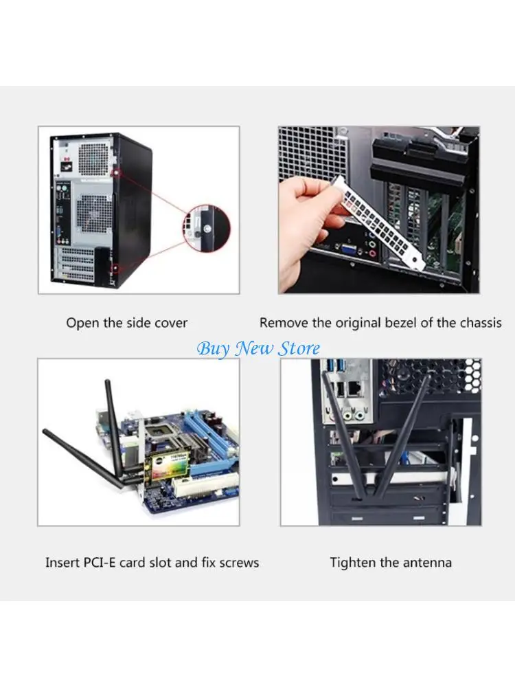 

20CE 5374Mbps WiFi6E PCIe Wireless Card SU-AXE6000 2.4G Dual-band Adapter with Antennas for Desktops Computer