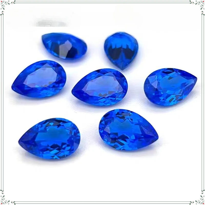 Cobalt Blue Spinel Synthetic (Lab Created) Loose Gems Pear