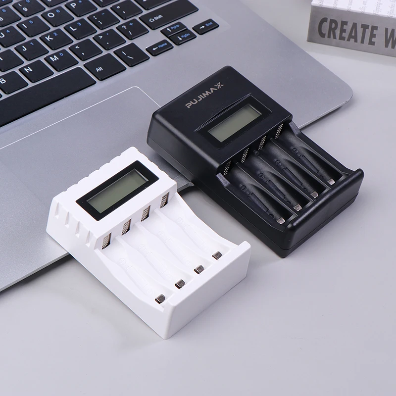 AA/AAA Rechargeable Battery Charger LCD Display Portable Adapter USB Cable TypeC Batteries Interface Fast Charging Tool