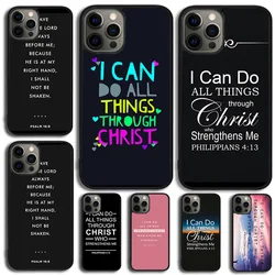 Bible verse Philippians Jesus Christ Phone Case Cover For iPhone 17 Air 16 15 14 SE 11 12 13 Pro MAX Plus