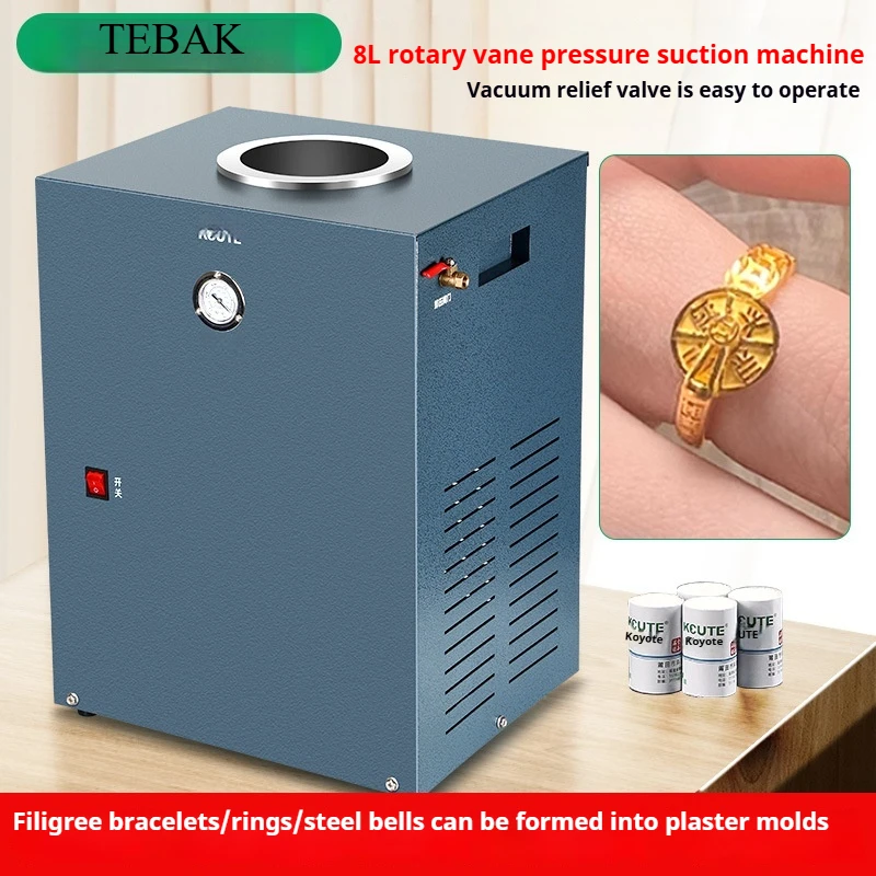 Anduuk 8 لتر آلة صب كابل الشفط القوية ، قالب الجبس قالب خاص مقلوب مجوهرات لتقوم بها بنفسك أداة صب الذهب #2