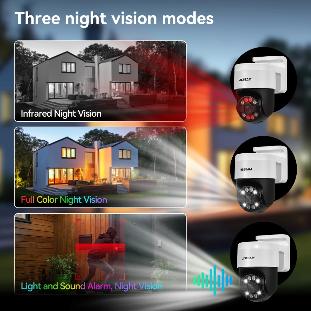 8MP 4K Face Detection Security PTZ IP Camera System Audio POE NVR Kit CCTV Humanoid Outdoor Home Video Surveillance Xmeye