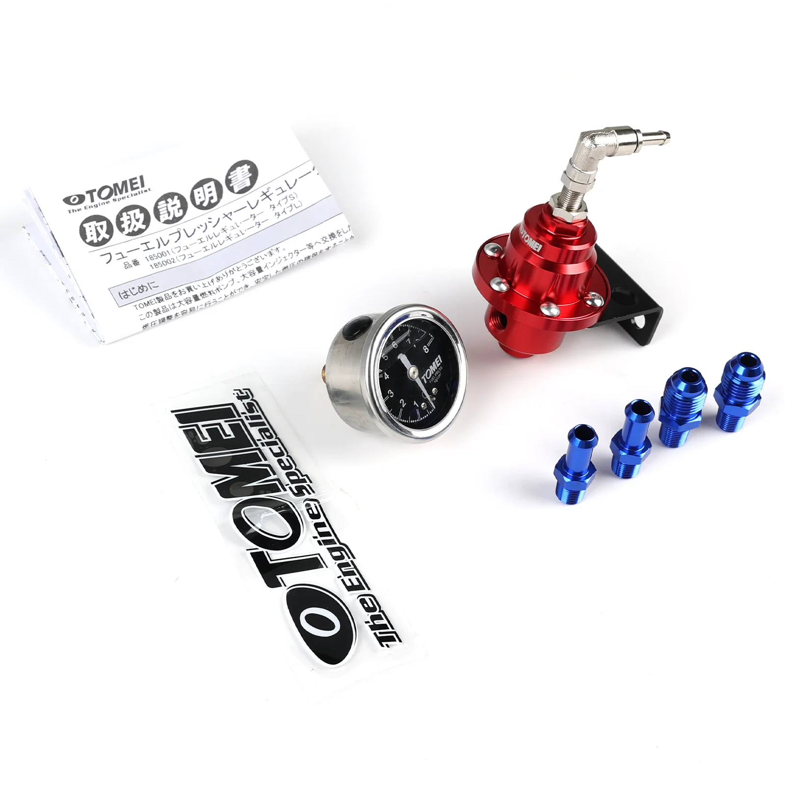

Universal SARD Style Adjustable Fuel Pressure Regulator Jdm Turbo With Original Gauge AN6 1/8 NPT Fitting Car Accessories