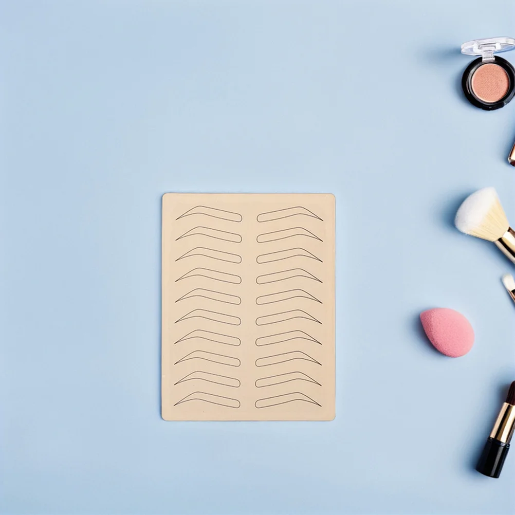 

8 шт., искусственная кожа, листы из синтетической кожи для практики татуировки бровей, учебные принадлежности, реалистичная текстура, принадлежности для татуировки