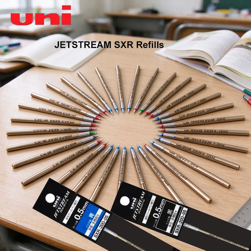 Japan Uni JETSTREAM PRIME Metal Oil Ink Refill for Multi-Function Ballpoint Pen SXR-200 0.5 0.7mm Low Viscosity Super Smooth Ink