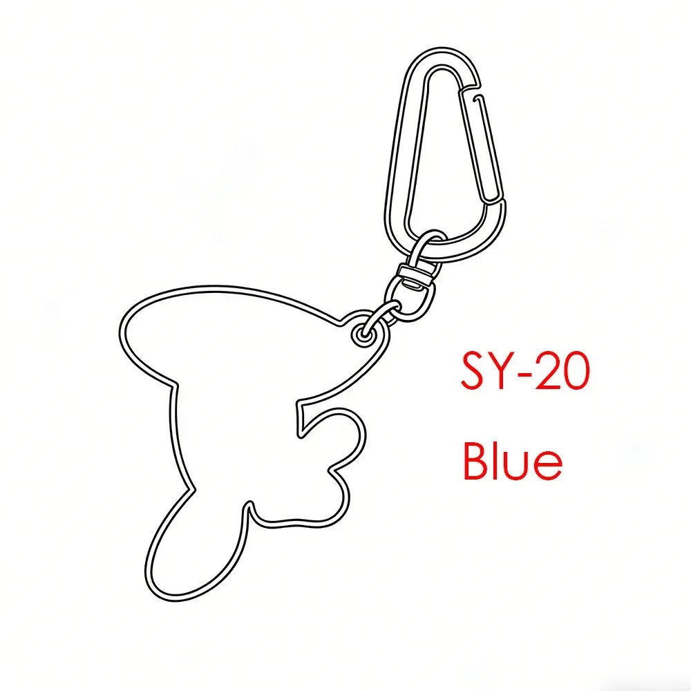 SY-20 Pcs Keychain Drill Fashion Key Chains Jewelry Accessories Keyring Gift Pendant for Women Men Cute Friends Letter