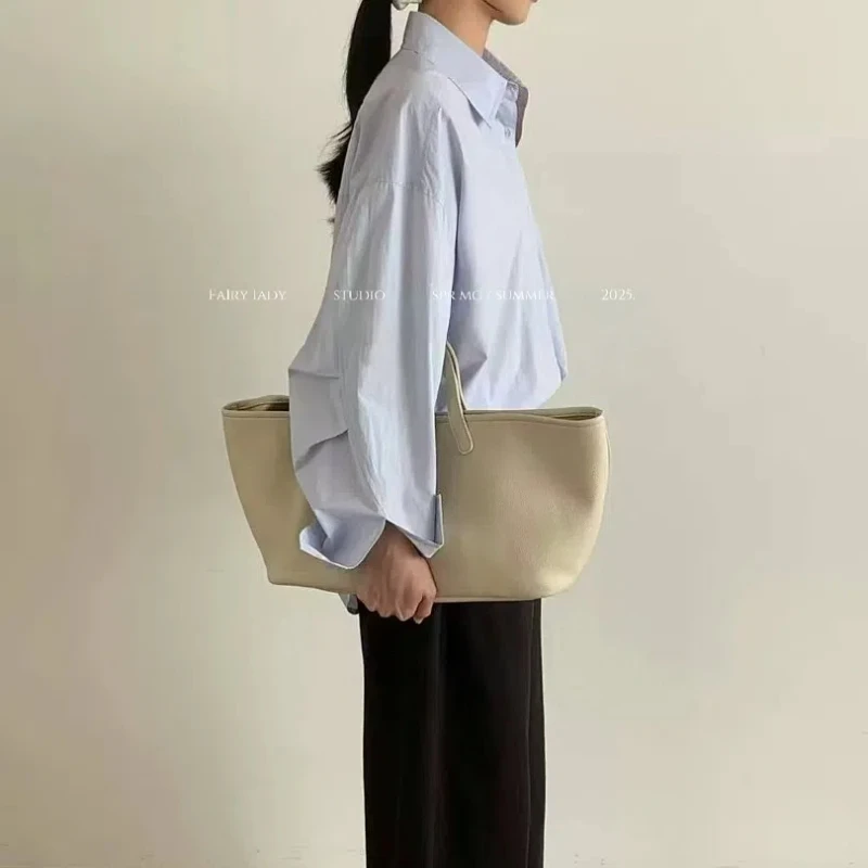 

Summer new design sense niche temperament casual loose lazy shirt POLO top Korean version age reducing blue women's shirt French